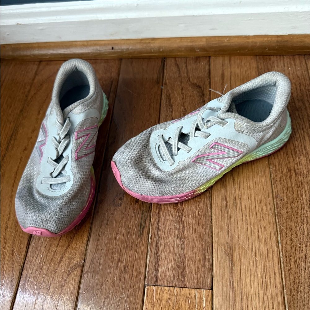 New Balance Gray and Pink Athletic Shoes